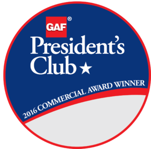 GAF Prestigious President's Award from GAF
