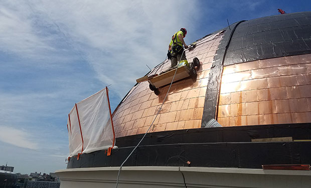 commercial roofing copper dome milwuaukee