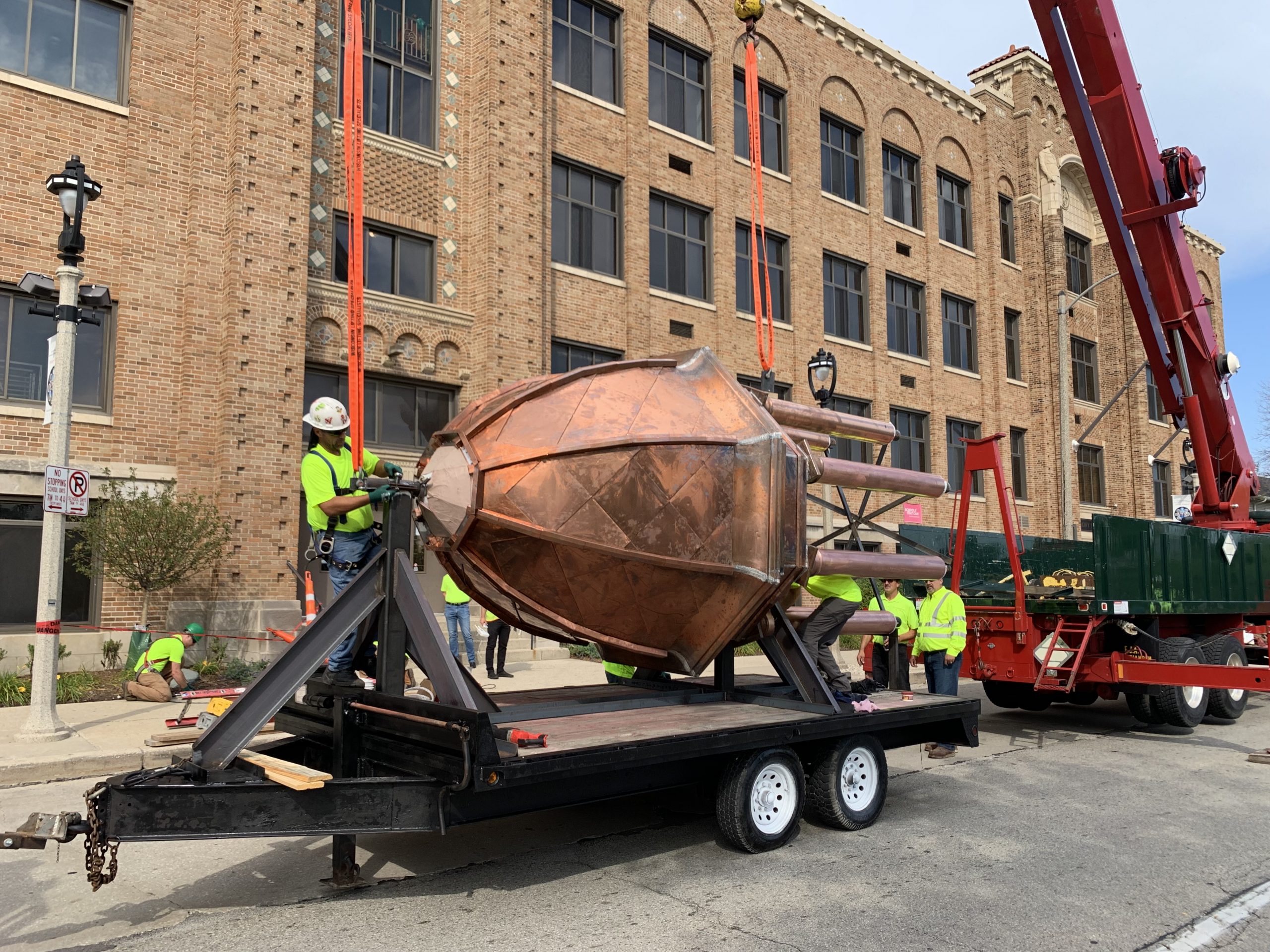 Arrival of Dome on site