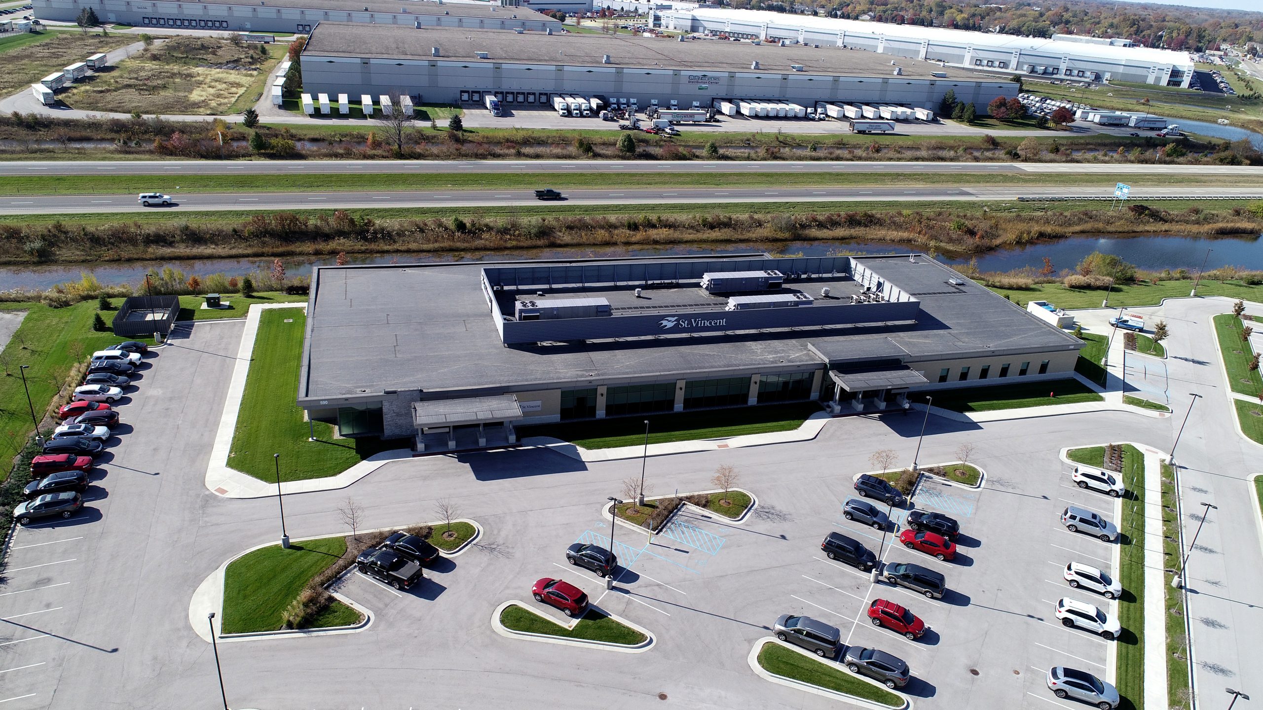 St. Vincent Brownsburg commercial roofing project by ce reeve roofing in indiana
