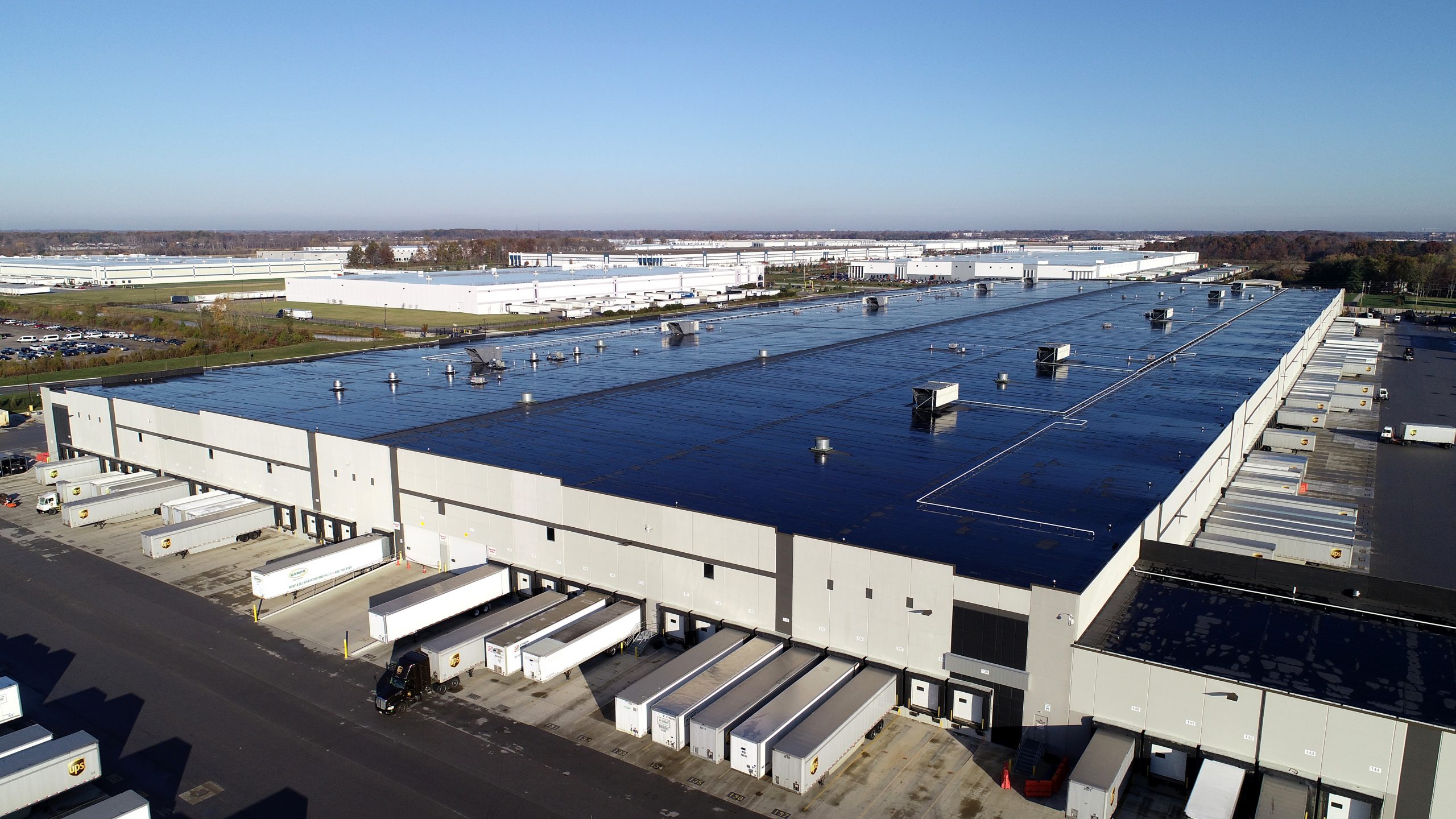 ups commercial roofing project by ce reeve roofing in indianapolis