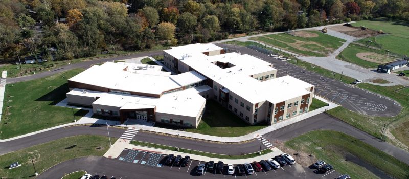 clearwater elementary commercial roofing project by ce reeve roofing in indiana