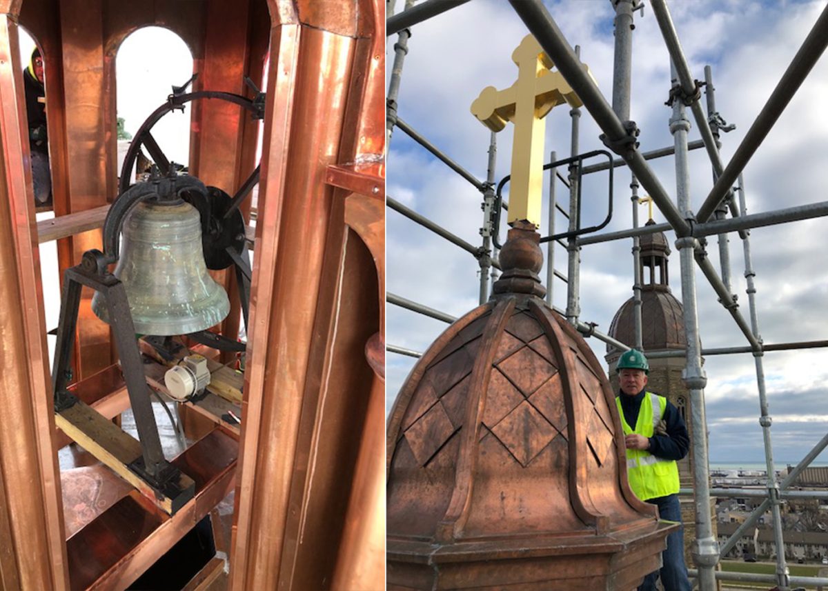 St. Stanislaus Church Celebrates Holiday Services Beneath Completed Dome Restorations