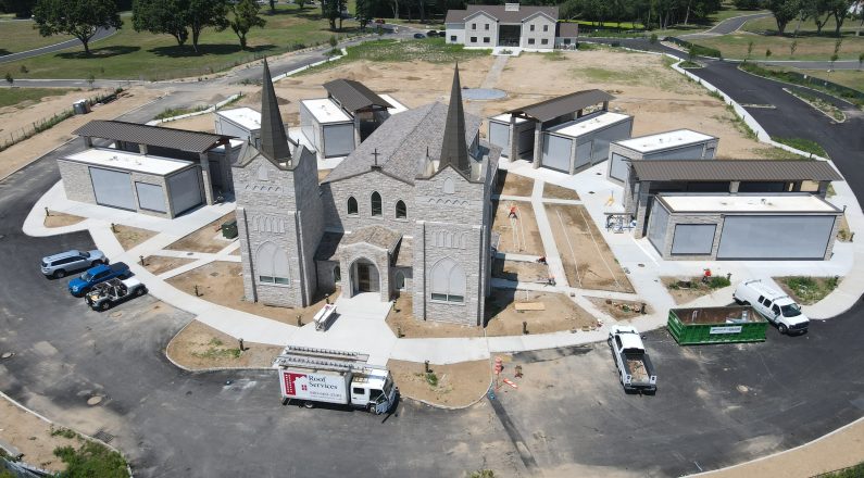Queen of Peace Cemetery Roof Installation